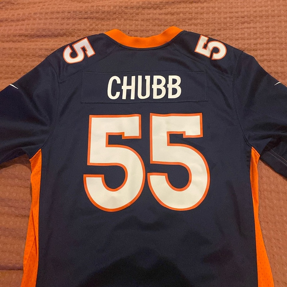 Nike On-Field Navy Blue Denver Broncos Jersey (Bradley Chubb)